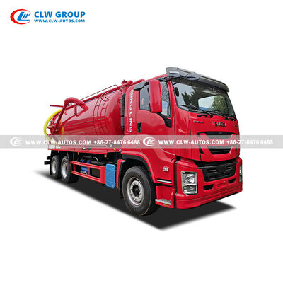 ISUZU 6x4 Sewage Suction Truck with 15-20m³ Tank and Water Cycle Suction Pump for Efficient Waste Management