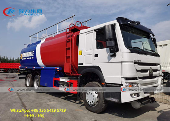 Sinotruk Howo 6X4 371HP 20M3 Fuel Delivery Tank Truck With 5 Compartments