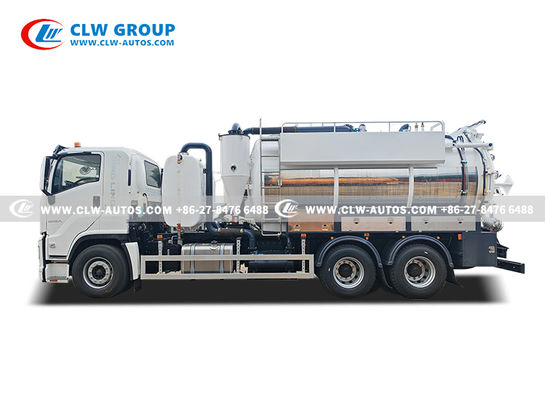 Isuzu Giga 6x4 Vacuum Suction Truck for High-Pressure Flushing Blockage Removal and Fast Extraction of Sludge and Debris