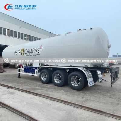 25 Ton Capacity LPG Tank Trailer with Q345R Steel Construction and Tri-Axle Heavy-Duty Chassis