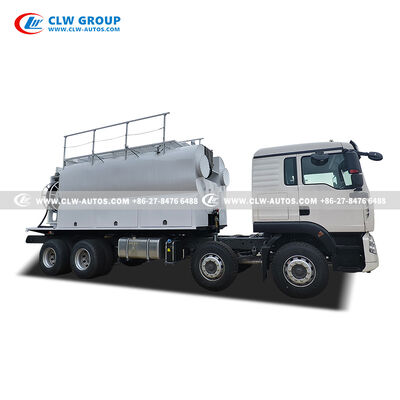 SINOTRUK HOWO 15T On-Site Mixed Explosive Truck with PLC-Based Automated Mixing and 360-Degree Rotating Hose Guide Boom