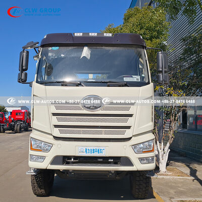 FAW J6P 6x4 Flatbed Truck with 370HP Engine and 35-Ton Load Capacity for Heavy-Duty Machinery Transport