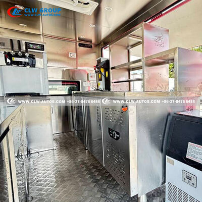 FOTON 4-Wheel Gasoline Mobile Food Truck with Insulated Box and Flip-Up Counters – Euro VI Mini Ice Cream Vending Car