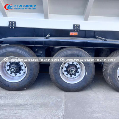 60m³ Bulk Feed Semi-Trailer with 6 Compartments and Liftable Air Suspension for Agricultural Logistics