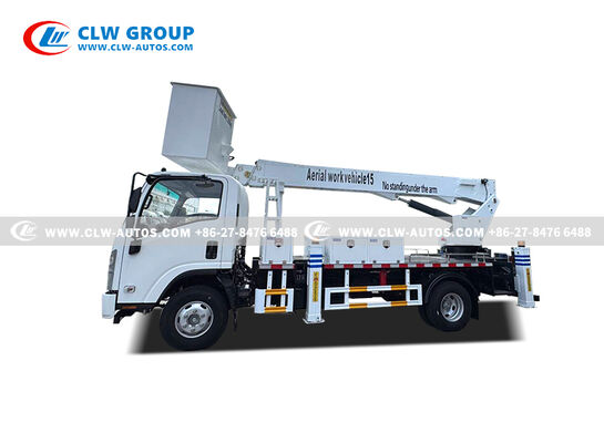 Isuzu KV100 4x2 15-Meter Straight Boom Aerial Work Platform with 200kg Insulated Bucket
