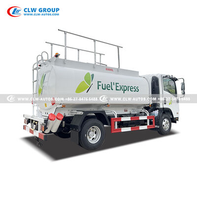 ISUZU NPR 6,000L Fuel Bowser with 150HP Euro V Engine and Integrated Fuel Dispenser for Commercial Refueling