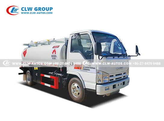 ISUZU 100P RHD 4x2 5,000L Fuel Tanker Truck with 120HP Engine and Anti-Corrosion Tank for Mobile Refueling