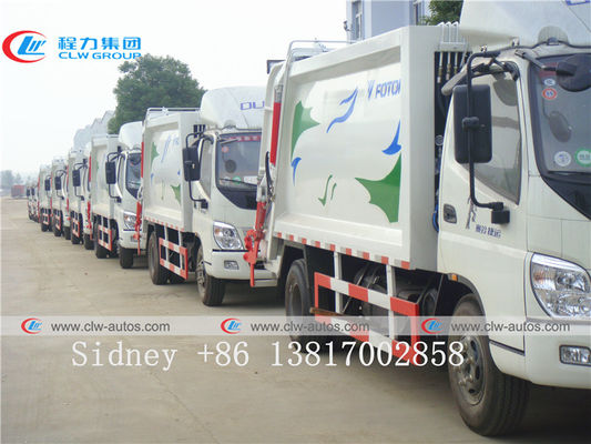 Foton Ollin 8cbm 4X2 Compactor Garbage Truck For City Trash Collection