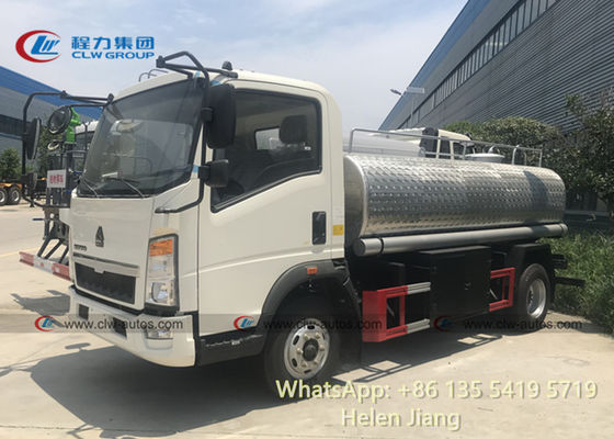 Sinotruk HOWO 4x2 RHD 5000L Stainless Steel Water Tanker Truck