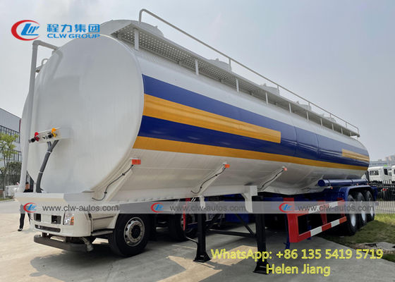 45CBM Carbon Steel Q235 Jet A1 Tank Semi Trailer With Epoxy Coated Inside